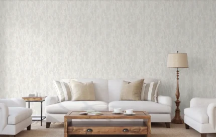 White Embossed Wallpaper – Rustic Industrial (7809-1)